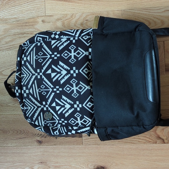 Focused Space. Unisex Tribal Print Backpack. Zippered Front Pocket. - Picture 1 of 14